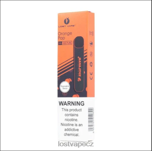 Lost Vape Mana hůl na jedno použití | 300 šluků | 1,2 ml pomerančový pop 5 % HJZ28523 Lost Vape Review Cz