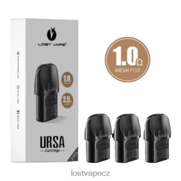 Lost Vape URSA náhradní pouzdra | 2,5 ml (3 balení) černá 1.ohm HJZ28124 Lost Vape Disposable